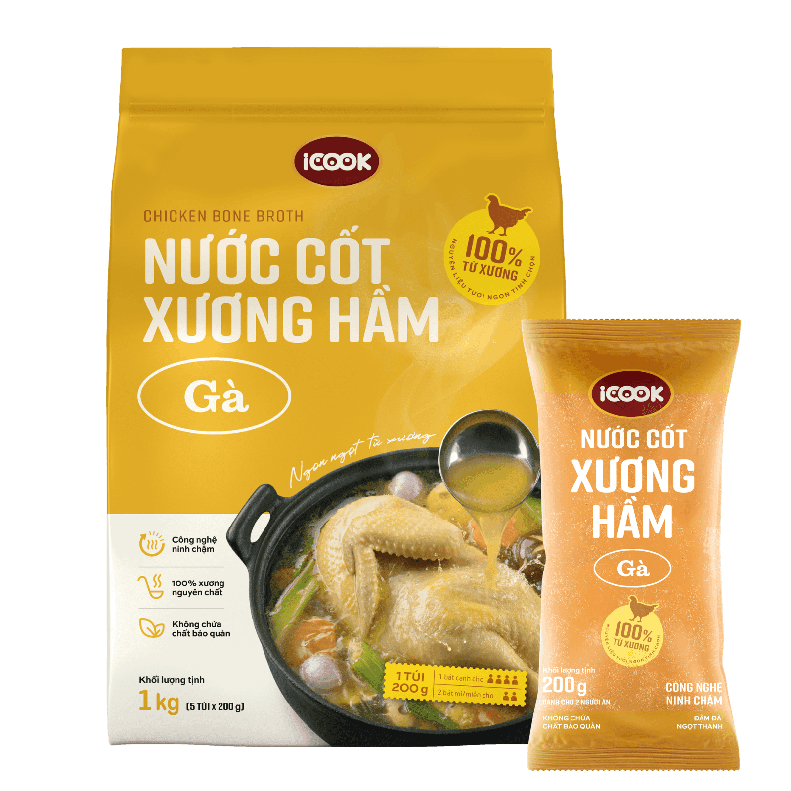 Nước Cốt Xương Hầm Gà